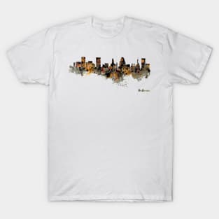 Baltimore Watercolor Skyline T-Shirt